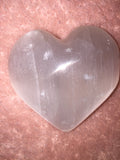 Polished Selenite Heart