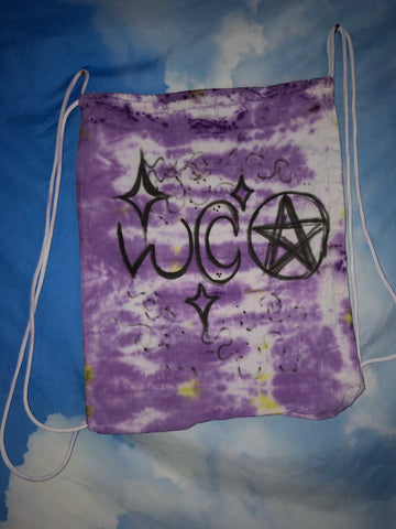 Purple Magick~drawstring backpack